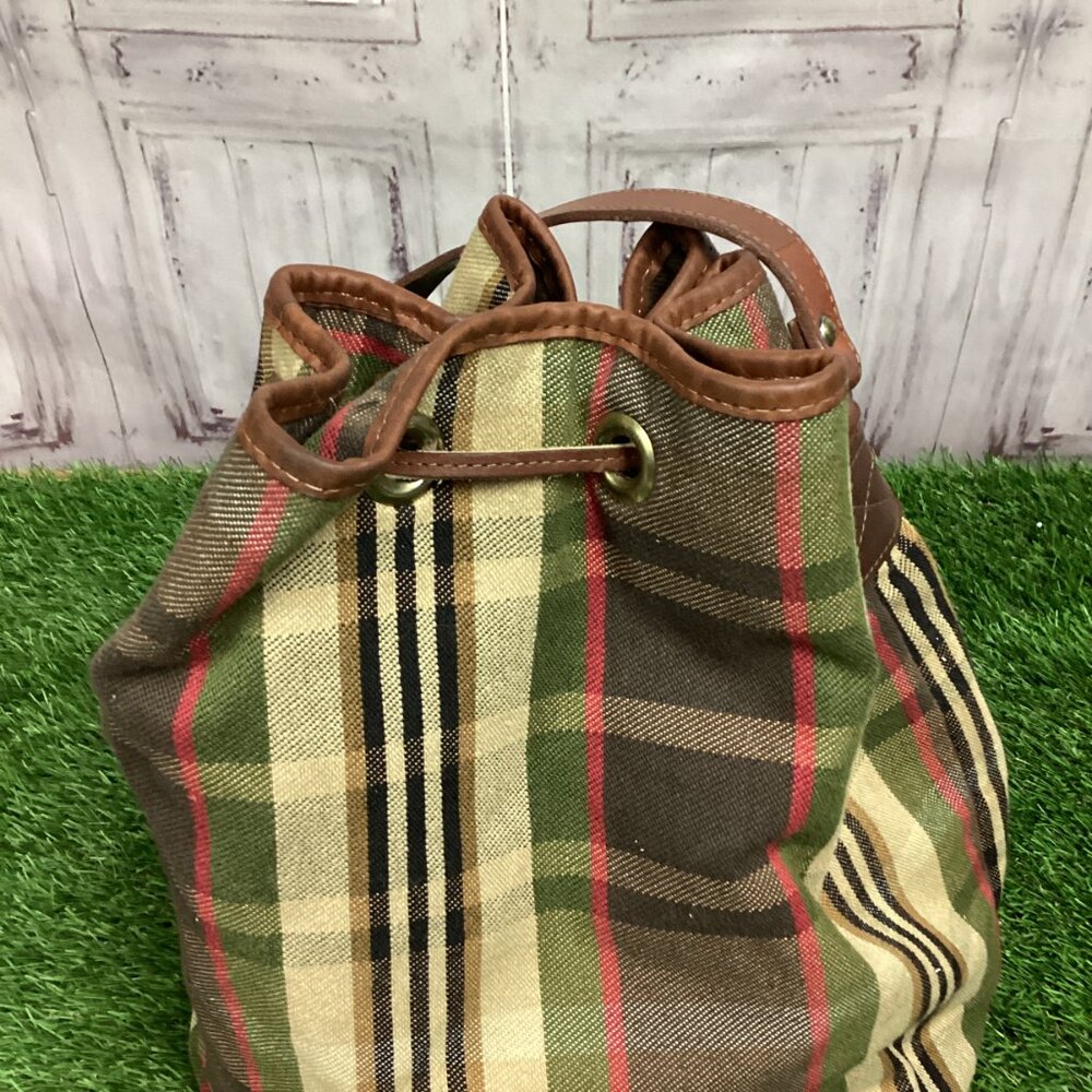 Vintage Heckathorn Plaid Bucket Bag - Picture 3 of 13